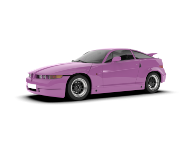 Pembe araba beyaz arka planda izole edilmiş. vektör illüstrasyonu.