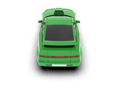 Beyaz arkaplanda 3 boyutlu araç izole edildi.