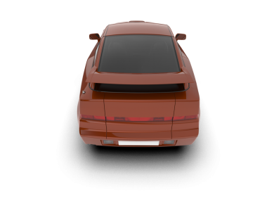 beyaz arkaplanda modern araba