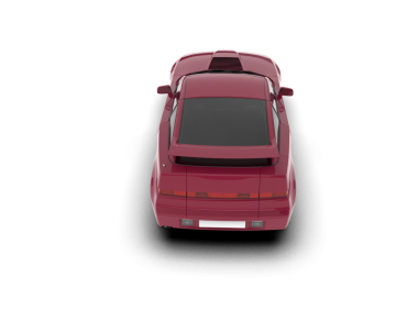 Beyaz bir arka plan üzerinde izole lüks araba.