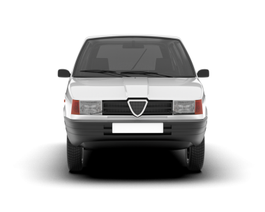 araba beyaz arkaplanda izole edildi