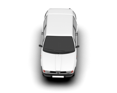 Siyah arka planda beyaz yolcu vagonu