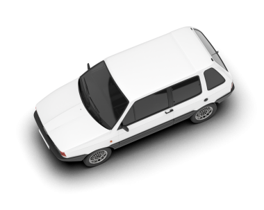 vektör arabası beyaz arkaplanda izole edildi