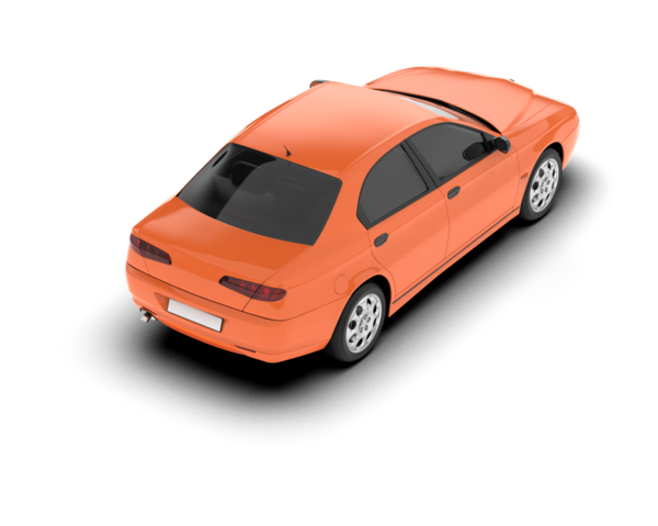 modern araba beyaz arkaplanda izole edildi