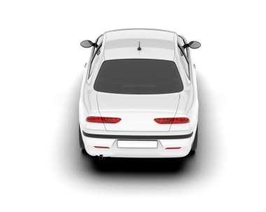 modern araba beyaz arkaplanda izole edildi