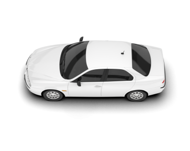 beyaz arka planda modern araba