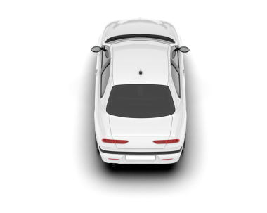 Beyaz arka planda izole edilmiş lüks bir araba. 3d illüstrasyon