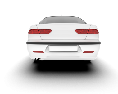 beyaz arkaplanda izole edilmiş araba yan görünümü vektör illüstrasyonu