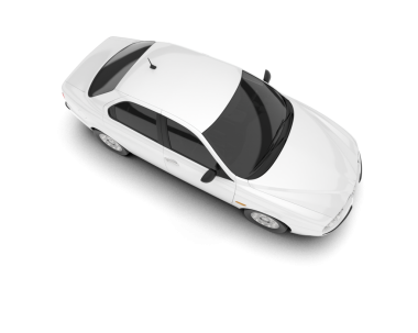 Modern şehir arabası beyaz arka planda izole edilmiş. 3d illüstrasyon - illüstrasyon