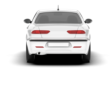 modern araba beyaz arkaplanda izole edildi