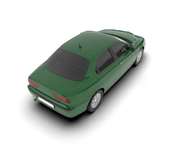 yeşil arka planda araba