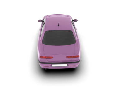 Beyaz arka planda modern bir araba. 3d oluşturma