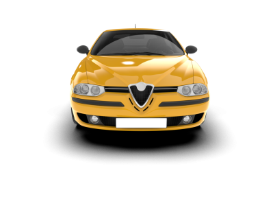 beyaz arkaplandaki araba.