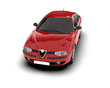 araba beyaz arkaplanda izole edildi.