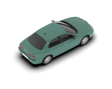 modern araba simgesi, çizgi film tarzı