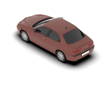 beyaz arka planda modern araba