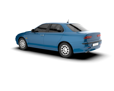 beyaz zemin üzerinde mavi araba