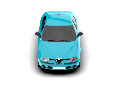 mavi modern spor araba