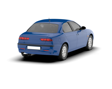 Mavi SUV beyaz arka planda izole edildi. 3d oluşturma.