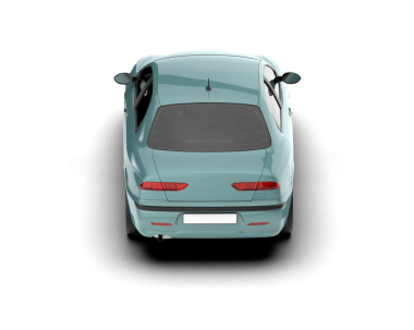 - Araba. Gri arka planda bir araba. 3d illüstrasyon.