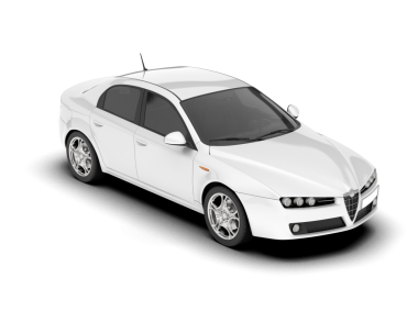 modern araba beyaz izole