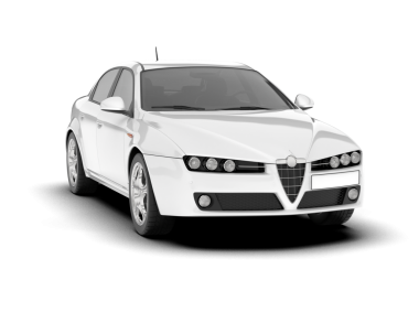 Gri arka planda siyah çizgili beyaz süper modern araba.