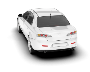 Beyaz arkaplandaki araba