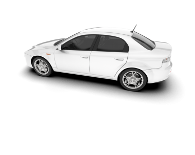 Modern araba. 3d oluşturma