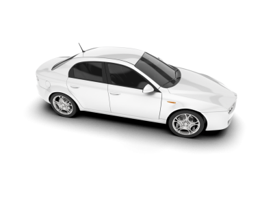 modern beyaz araba beyaz arka planda izole edilmiş