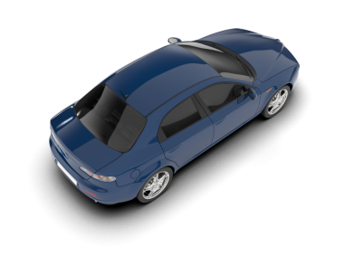 Daha az genel bir konsept arabanın 3 boyutlu çizimi