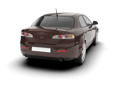 Araba beyaz arka planda izole edilmiş. 3d oluşturma.