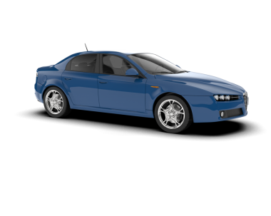 Beyaz arkaplandaki araba