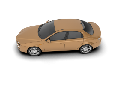 Beyaz arabanın arka planındaki araba. vektör illüstrasyonu