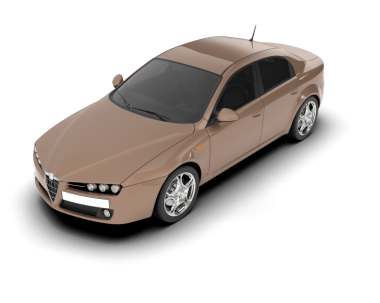 Kırmızı kapaklı bir araba. vektör.