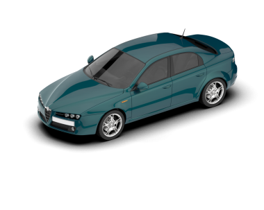 modern araba beyaz üzerine izole