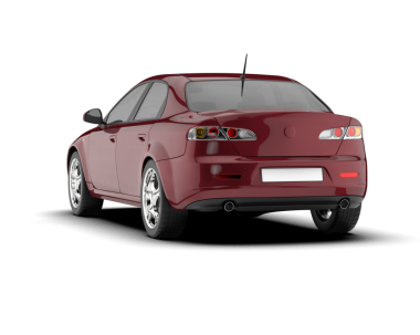 Modern araba beyaz arka planda izole edilmiş. vektör