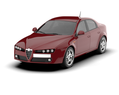 araba izole vektör çizimi, ön görünüm, yan görünüm