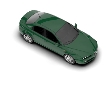 modern araba beyaz arka planda izole edildi. 3 boyutlu görüntüleme