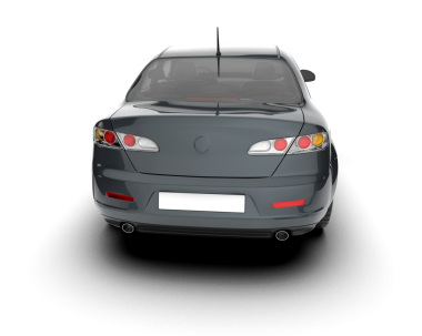 araba beyaz arkaplanda izole edildi