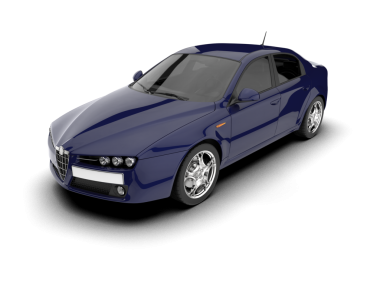 modern spor araba beyaz üzerine izole