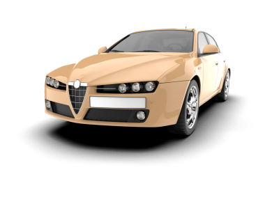 modern kompakt araba ışık arkaplanında izole.