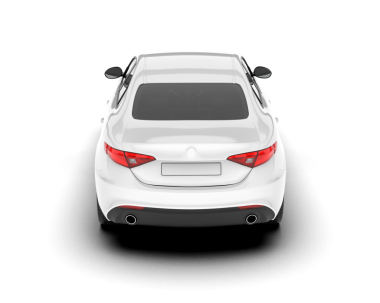 Modern araba manzarası. Beyaz arka planda izole edilmiş. vektör gerçekçi illüstrasyon