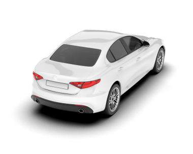 modern spor araba beyaz arka planda izole