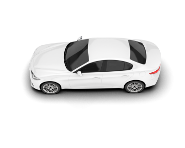 Siyah arka planda bir araba. 3d oluşturma.