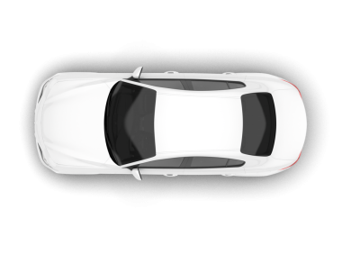 Modern spor araba - üst görünüm