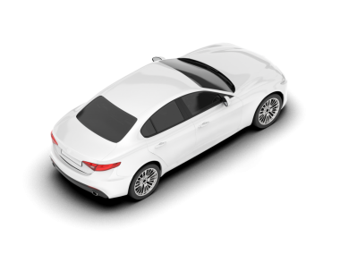 beyaz arkası olan modern araba.