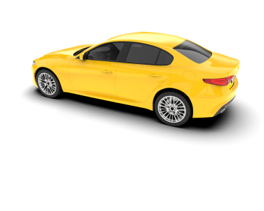 modern araba beyaz arkaplanda izole edildi