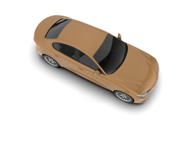 araba beyaz arkaplanda izole edildi