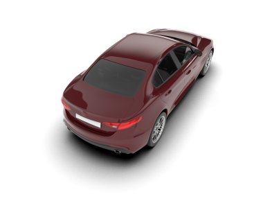 Modern lüks araba izole edilmiş. 3 Boyutlu Hazırlama.