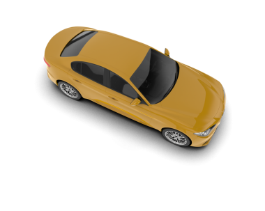 Modern araba izole edilmiş. 3 Boyutlu Hazırlama